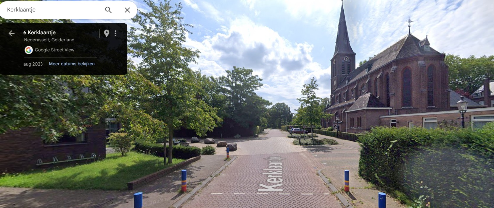 Kerklaantje Google Maps